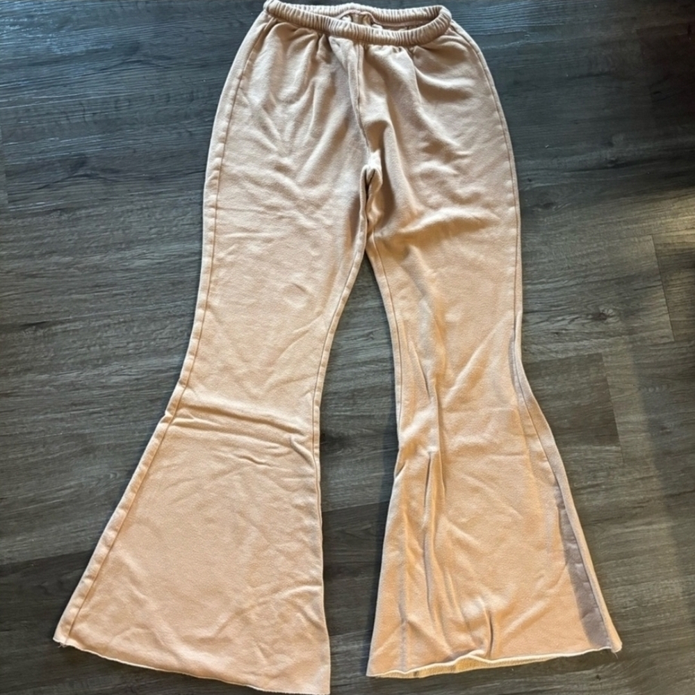 Aerie Offline Beige Flare Sweatpants